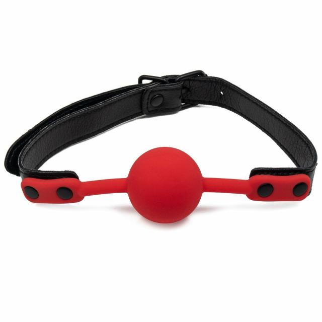 Red 45Mm Silicone Ball Gag Ball Gags & Mouth Gags