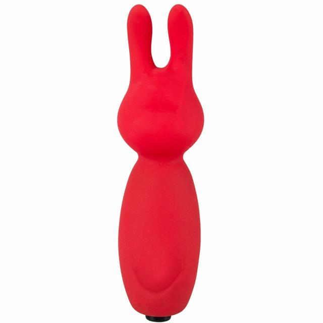 Red Silicone Rabbit Clitoral Stimulator Sex Toys