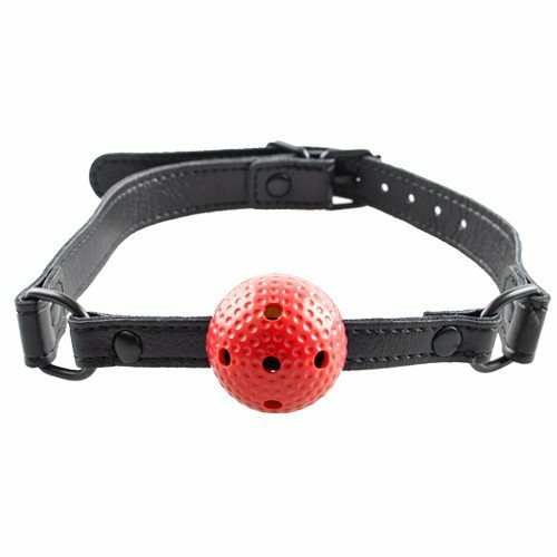 Red Small Vented Ball Gag Ball Gags & Mouth Gags