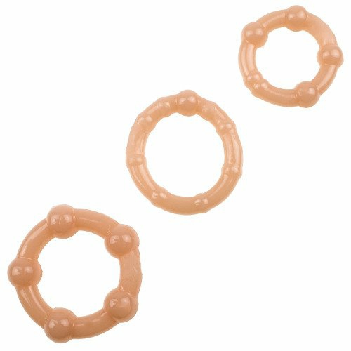 Rock Hard Light Tone Cock Rings – Set Of 3 Cock Rings