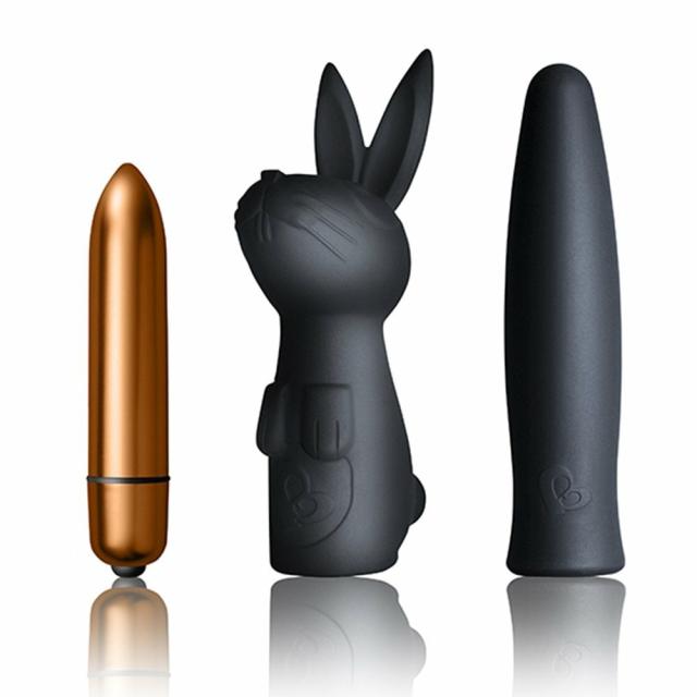 Rocks-Off Silhouette 7 Function Bullet And Sleeve Set Rabbit Vibrators