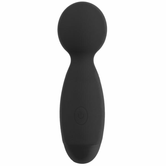 Sex Skittle Black Silicone 10 Function Wand Vibrator Massage Wand Vibrators