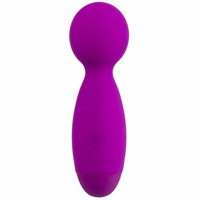 Sex Skittle Purple Silicone 10 Function Wand Vibrator Massage Wand Vibrators