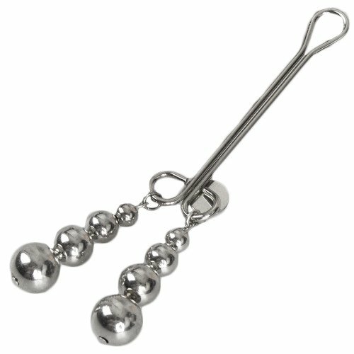 Silver Beaded Clit Clamp Nipple Toys & Clit Toys