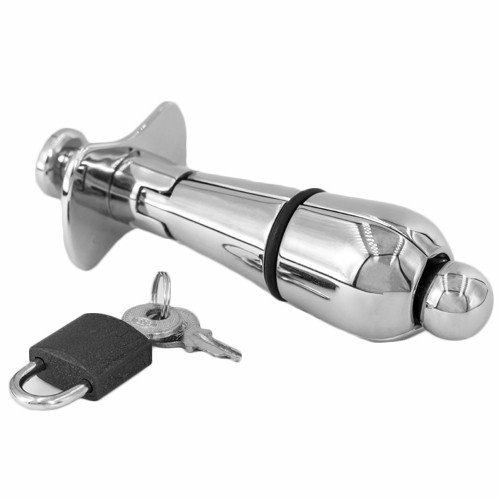 Stainless Steel Anal Locking Plug Bondage & Fetish