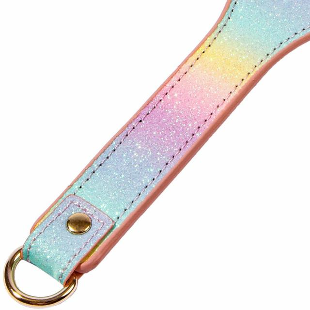 Sugar Rush Rainbow Glitter Spanking Paddle – 11.5 Inch Bondage & Fetish