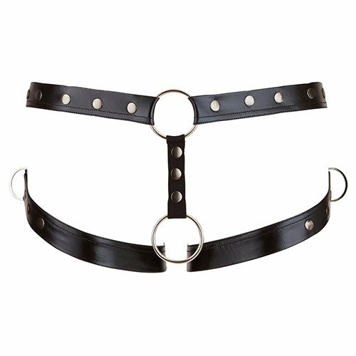 Svenjoyment Wet Look Cock Ring Harness Bondage & Fetish