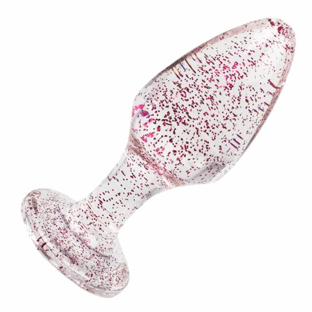 Sweet Cheeks Pink Glitter Acrylic Butt Plug – 4 Inch Butt Plugs