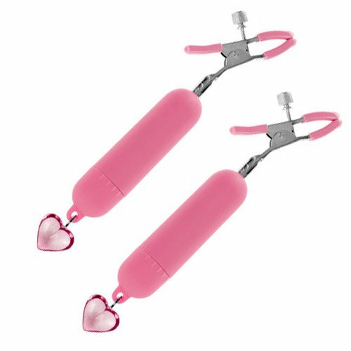 Sweet Love Pink Vibrating Nipple Clamps Nipple Toys & Clit Toys