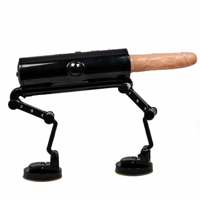 Tactical Enforcer Black Sex Machine With Dildo – 5.5 Inch Dildos