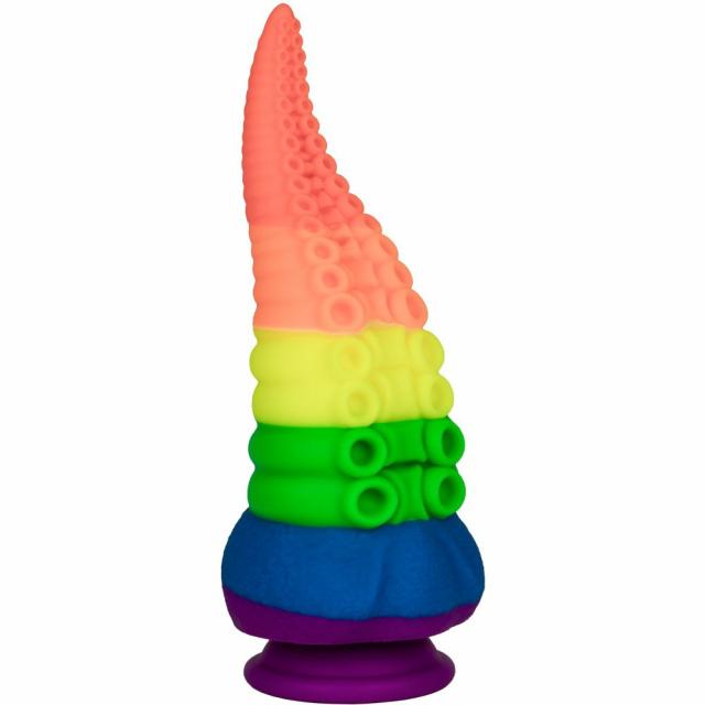 The Kraken Monster Rainbow Tentacle Dildo – 8 Inch Anal Toys