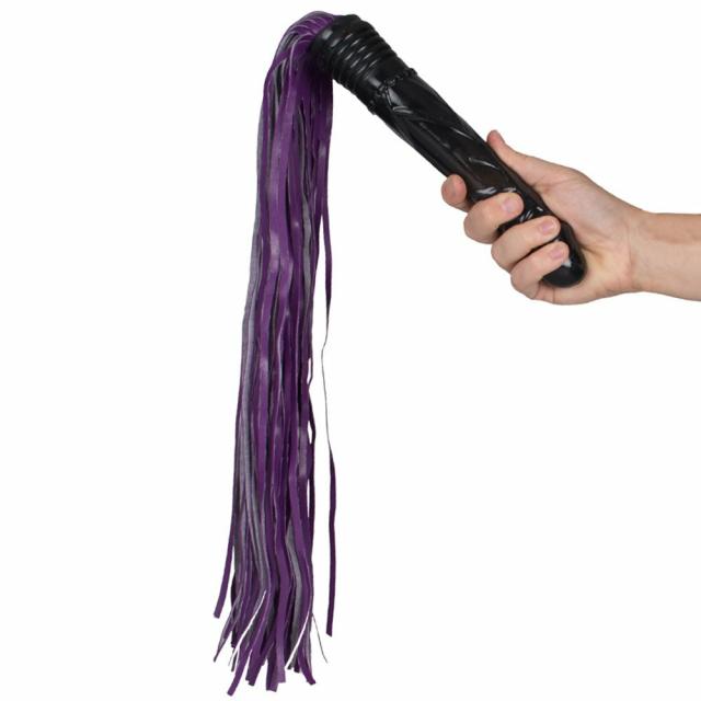 Thrusting Scourge Dual Function Dildo Flogger – 24 Inch Bondage & Fetish