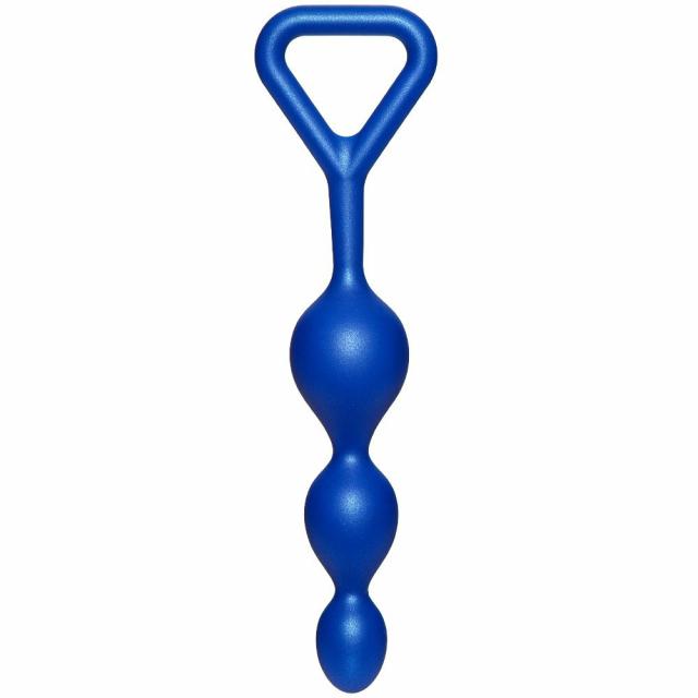 Tip Off Blue Silicone Anal Beads – 7 Inch Anal Toys