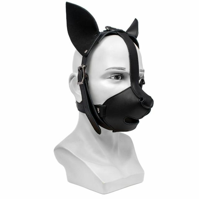 Top Dog Faux Leather Puppy Mask Blindfolds, Hoods & Masks