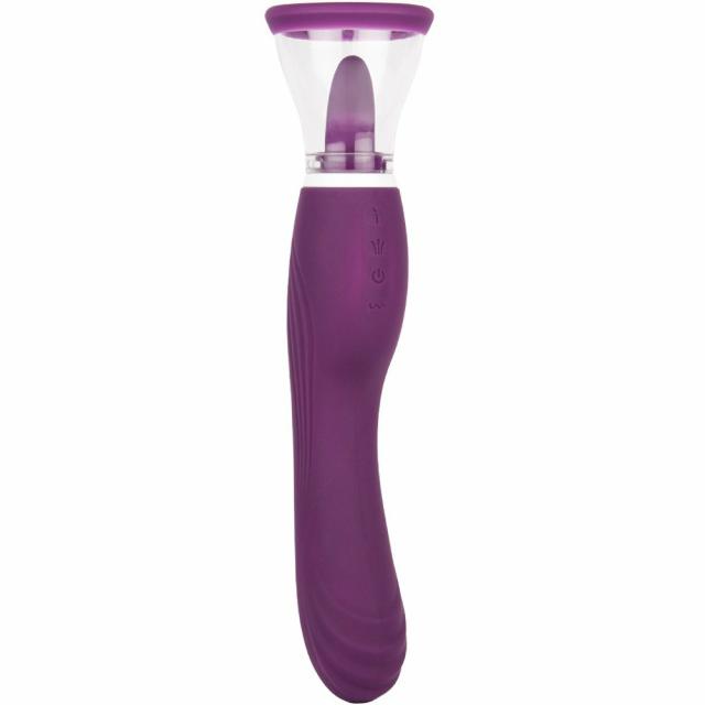 Toygasm 8 Function 3-In-1 Licking Pussy Pump Vibrator Clit Suckers & Pussy Pumps