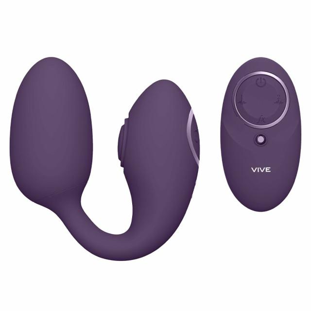 Vive Aika Purple 10 Function Remote Control Dual Action Love Egg Love Eggs & Ben Wa Balls