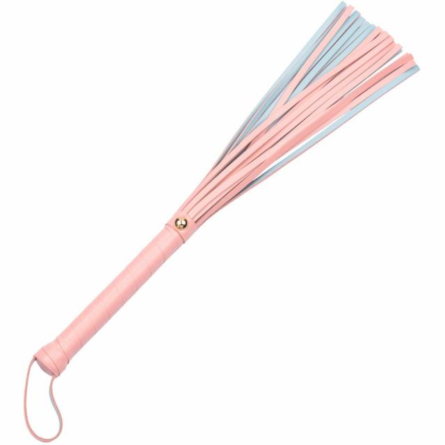 Bow To Me Pink Pu Flogger – 15.5 Inch Bondage & Fetish